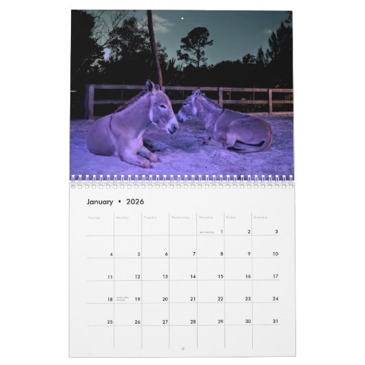 予定表 カレンダー (1月 2026)