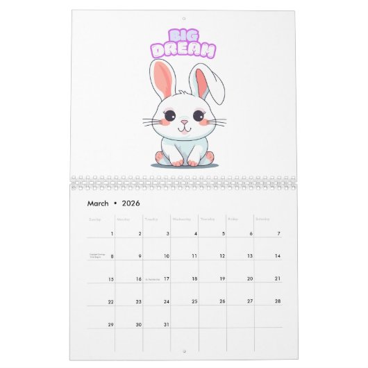 予定表 カレンダー (3月 2026)