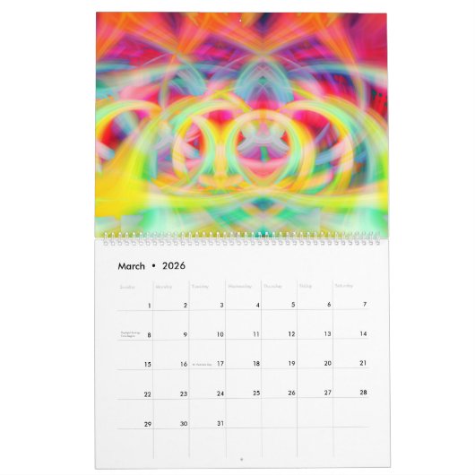 予定表 カレンダー (3月 2026)