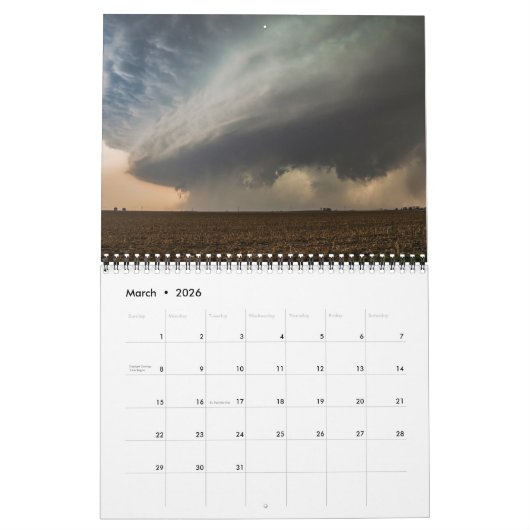 予定表 カレンダー (3月 2026)