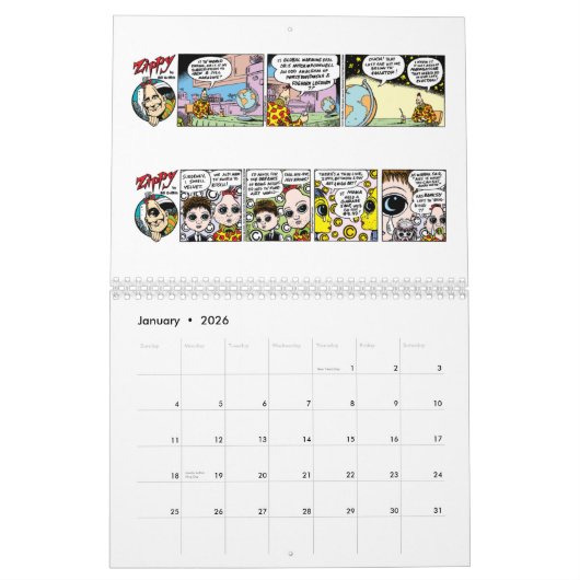 予定表 カレンダー (1月 2026)