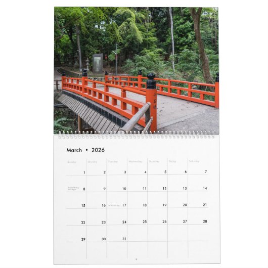 予定表 カレンダー (3月 2026)