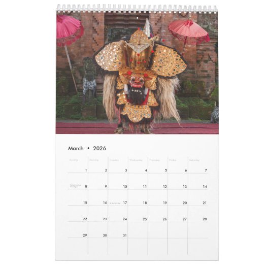 予定表 カレンダー (3月 2026)