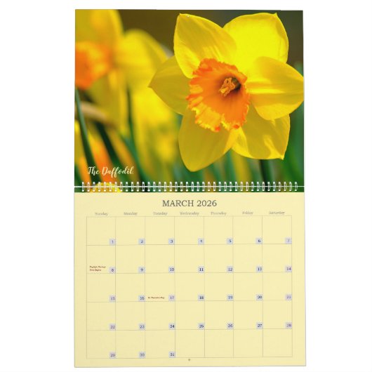 予定表 カレンダー (3月 2026)