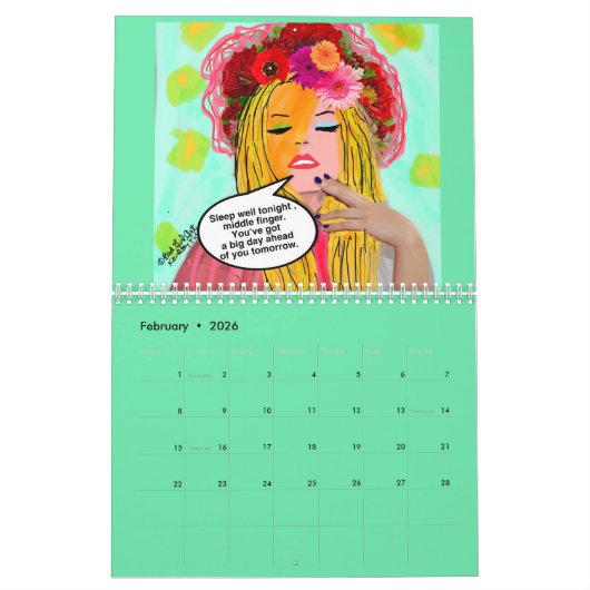 予定表 カレンダー (2月 2026)