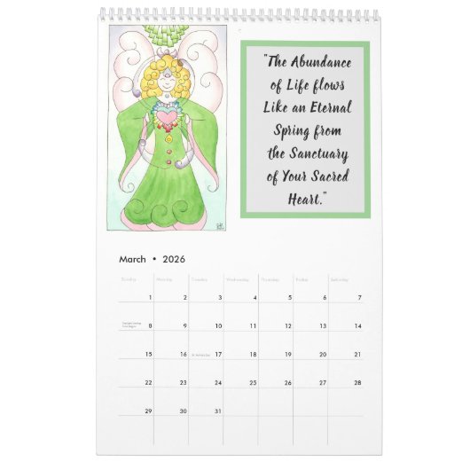 予定表 カレンダー (3月 2026)