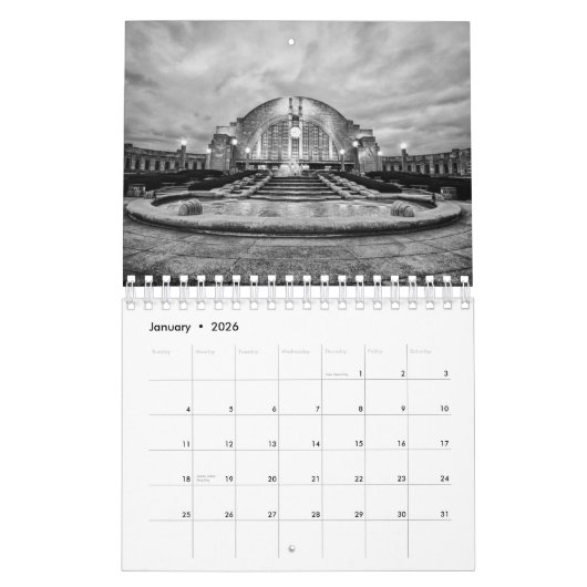 予定表 カレンダー (1月 2026)