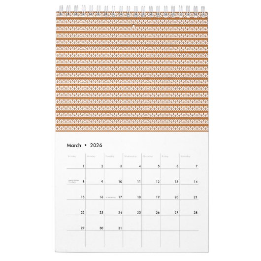 予定表 カレンダー (3月 2026)