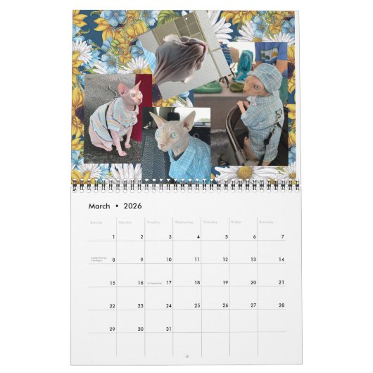 予定表 カレンダー (3月 2026)