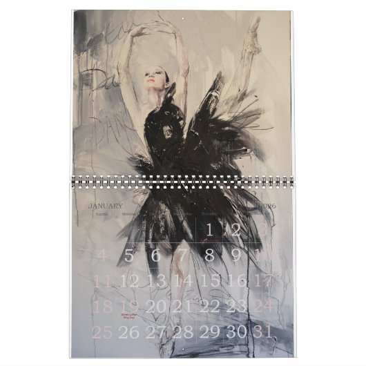 予定表 カレンダー (1月 2026)