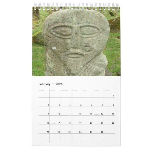 予定表 カレンダー (2月 2026)