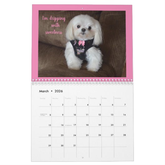 予定表 カレンダー (3月 2026)