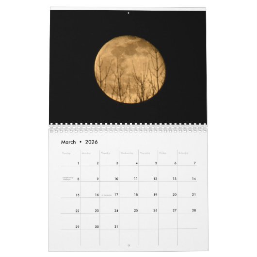 予定表 カレンダー (3月 2026)