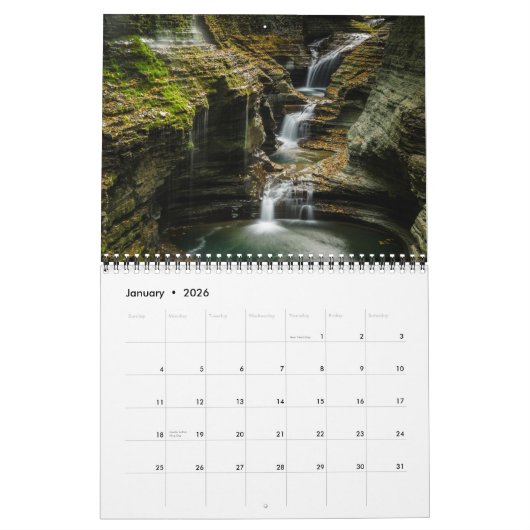 予定表 カレンダー (1月 2026)