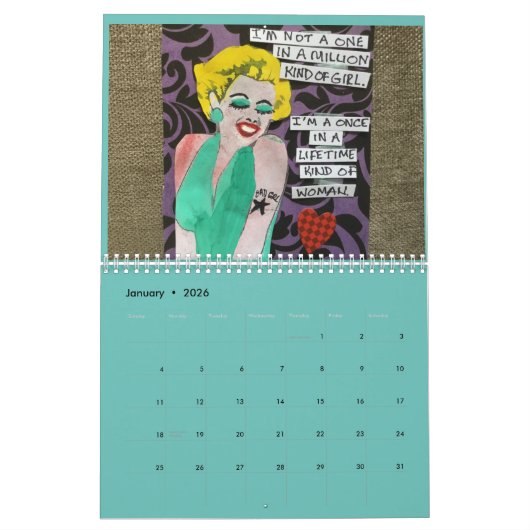 予定表 カレンダー (1月 2026)