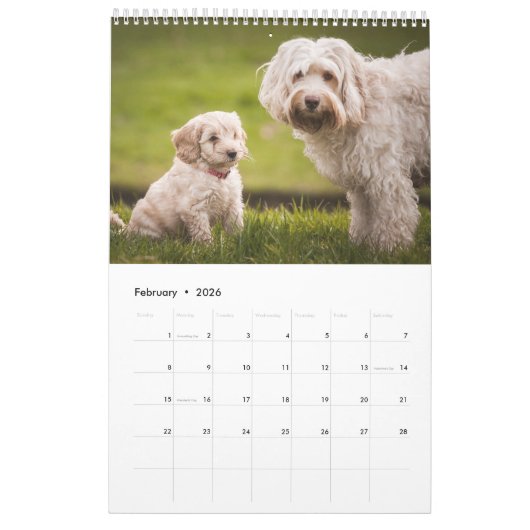 予定表 カレンダー (2月 2026)