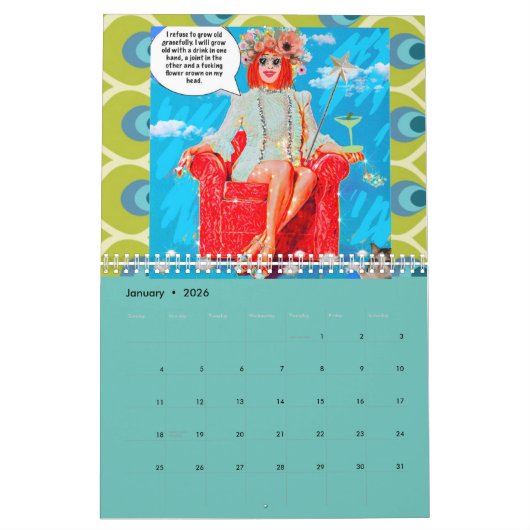 予定表 カレンダー (1月 2026)