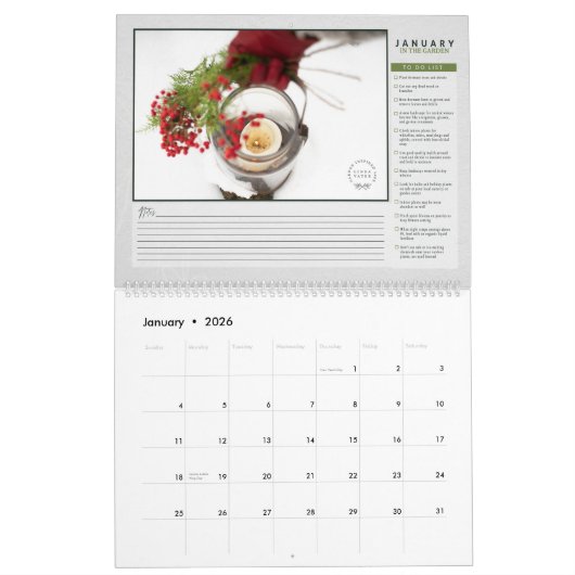 予定表 カレンダー (1月 2026)