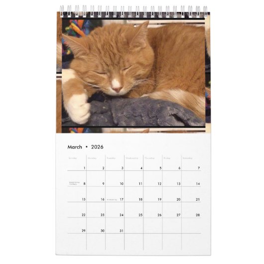 予定表 カレンダー (3月 2026)