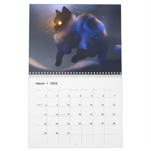 予定表 カレンダー (3月 2026)