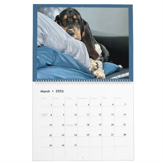 予定表 カレンダー (3月 2026)