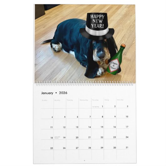 予定表 カレンダー (1月 2026)