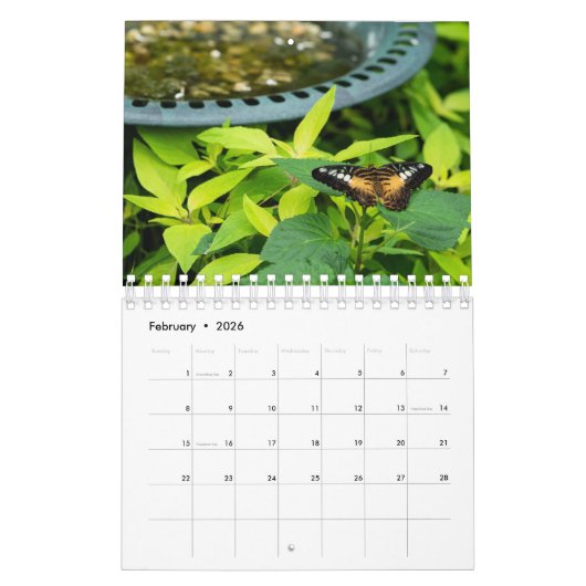 予定表 カレンダー (2月 2026)