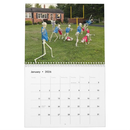 予定表 カレンダー (1月 2026)