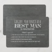 予想されること - 面白いベストマンからのプロポーズ 招待状 (正面/裏面)