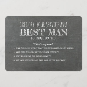 予想されること - 面白いベストマンからのプロポーズ 招待状