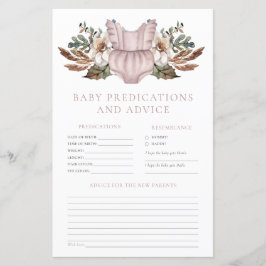 予想とアドバイスかわいいボホベイビーシャワーゲーム