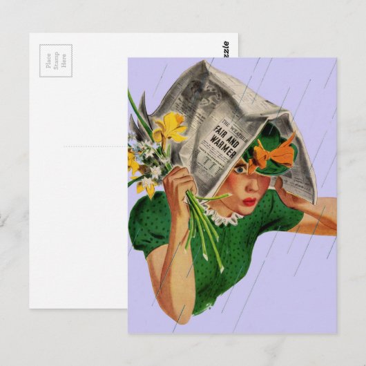 予想に反する雨 ポストカード (正面/裏面)