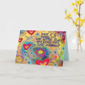 「予想以上に良い」インスピレーション カード (黄色い花)