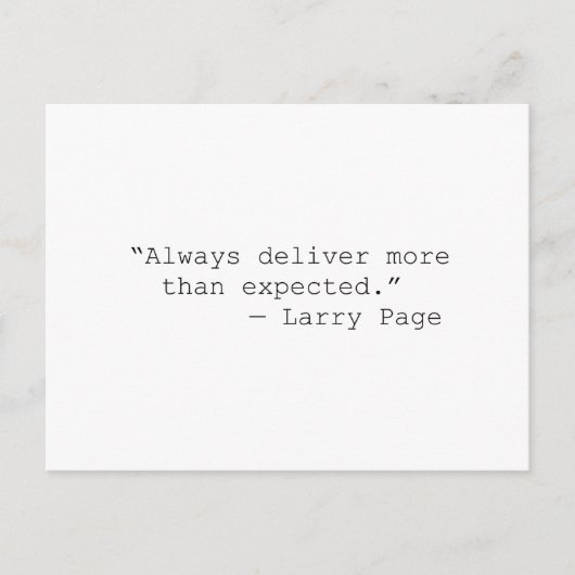 予想以上のLarryページを提供 ポストカード (正面)