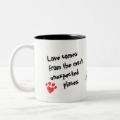 予想外のカメ愛 ツートーンマグカップ (左)