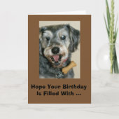 予想外の御馳走で満ちている誕生日! カード (正面)