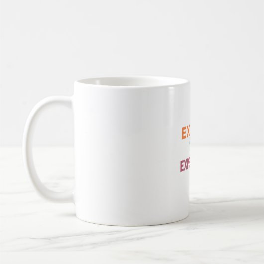 予想引用文を超やる気を起こさせるえる コーヒーマグカップ (左)