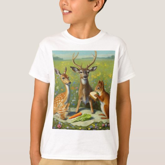 予期しないピクニックフレンド Tシャツ (正面)