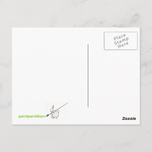 予期しない友だちポストカード –  ポストカード (裏面)