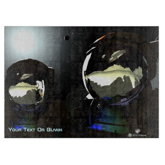 予期しない訪問者UFO カッティングボード (正面)