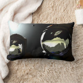 予期しない訪問者UFO ランバークッション (ブランケット)