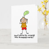 予期しない – 遅延誕生日 カード (黄色い花)