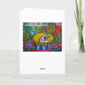 予期しないTeaパーティー誕生日カード カード (裏面)