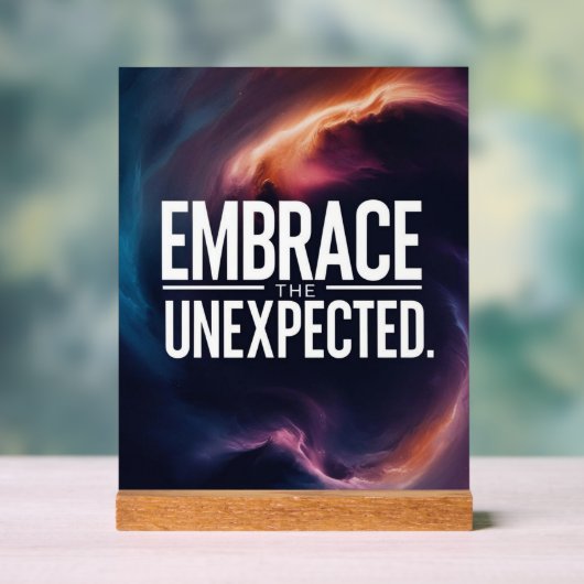 予期せぬ事態を受け入れる アクリルサイン (ニュートラル)