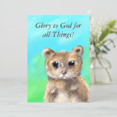 予期せぬ喜び静止カード サンキューカード (スタンド正面)