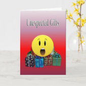 予期せぬ贈り物 カード (黄色い花)