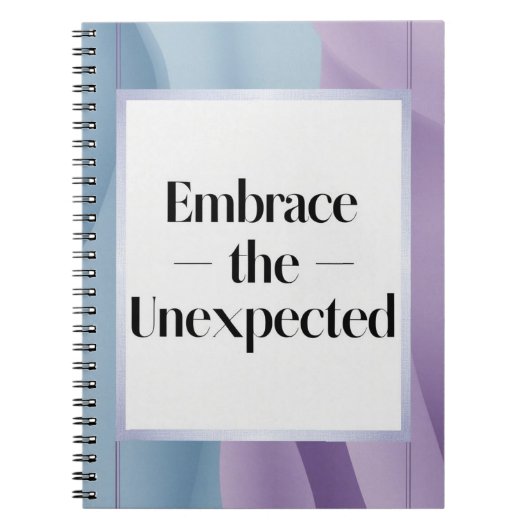 予期せぬ選択を受け入れる3 ノートブック (正面)