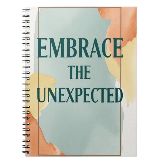 予期せぬ選択肢を受け入れる2 ノートブック (正面)