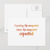 予期せぬ ポストカード (正面/裏面)