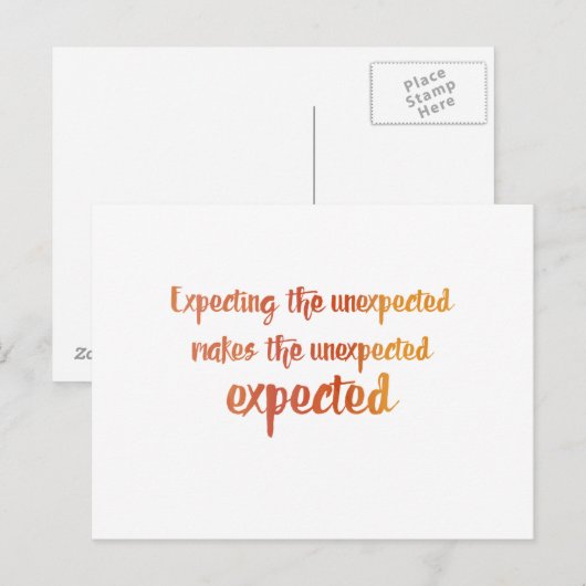 予期せぬ ポストカード (正面/裏面)